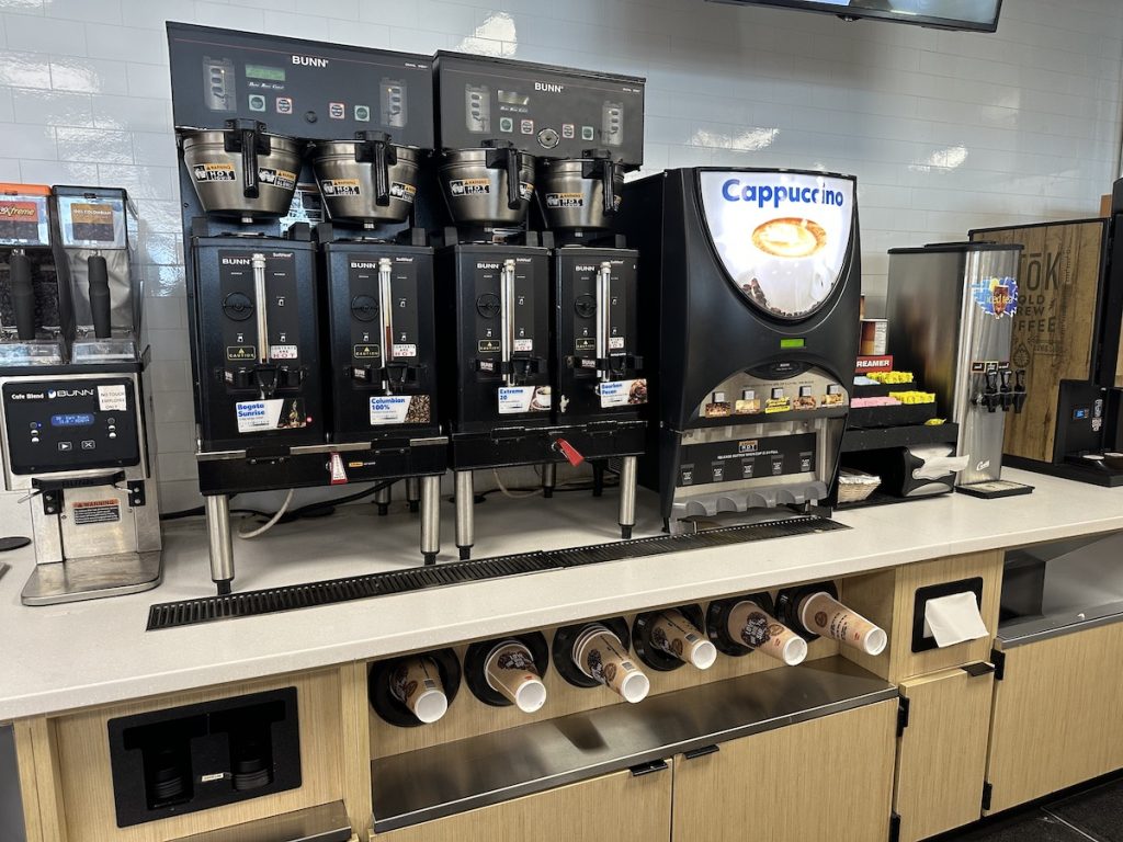 TA travel center Bunn coffee machines
