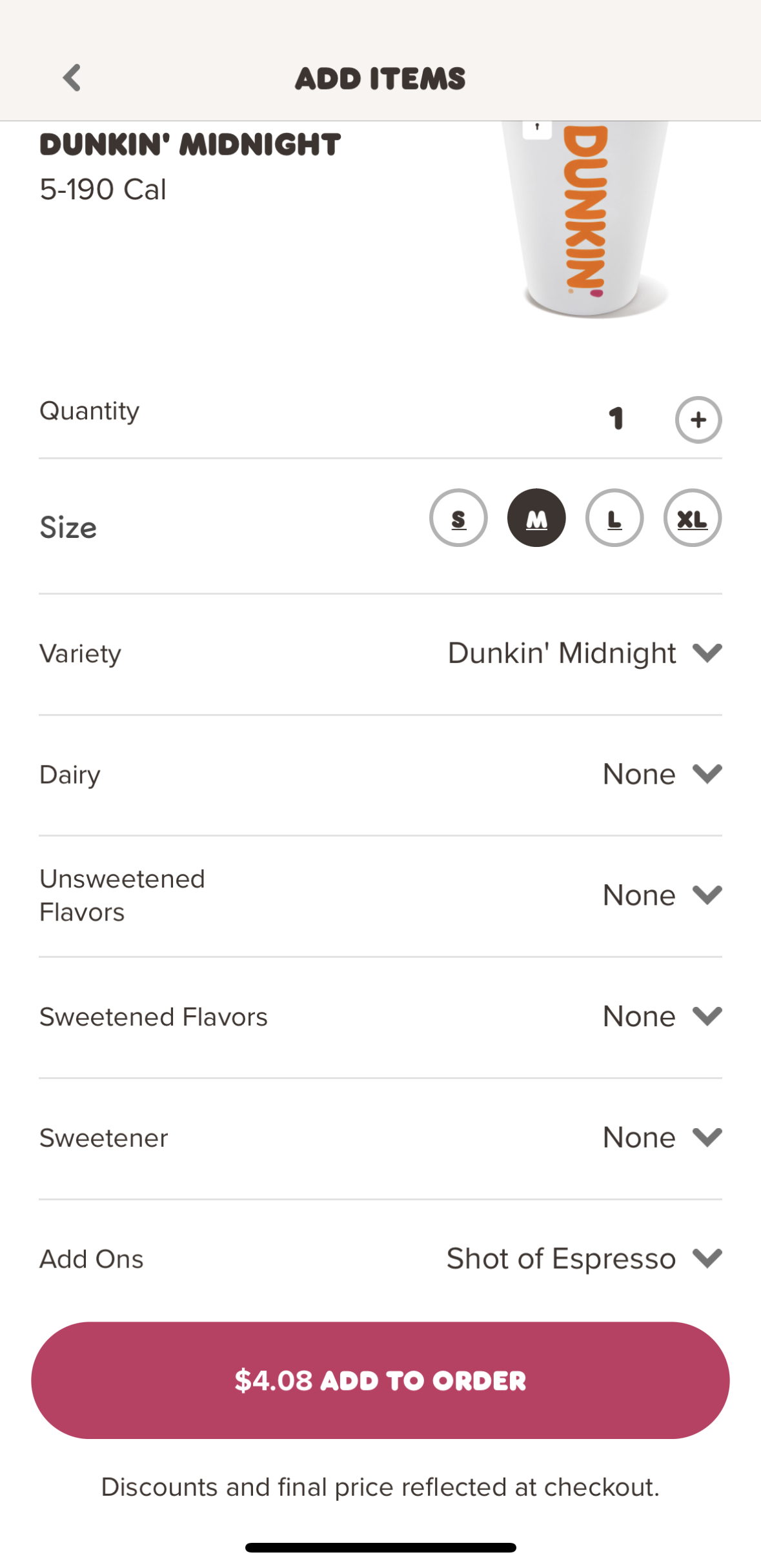 What is a Dunkin' Donuts Turbo Shot?