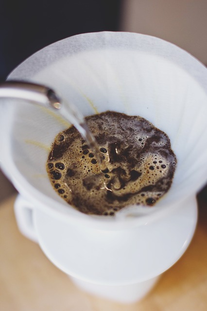 pour over coffee set up
