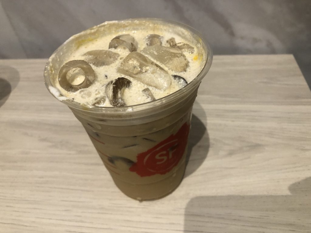 Iced Fruit Latte drink
