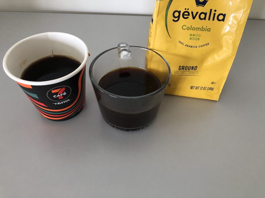 gevalia columbia coffee compared to 7-11 coffee