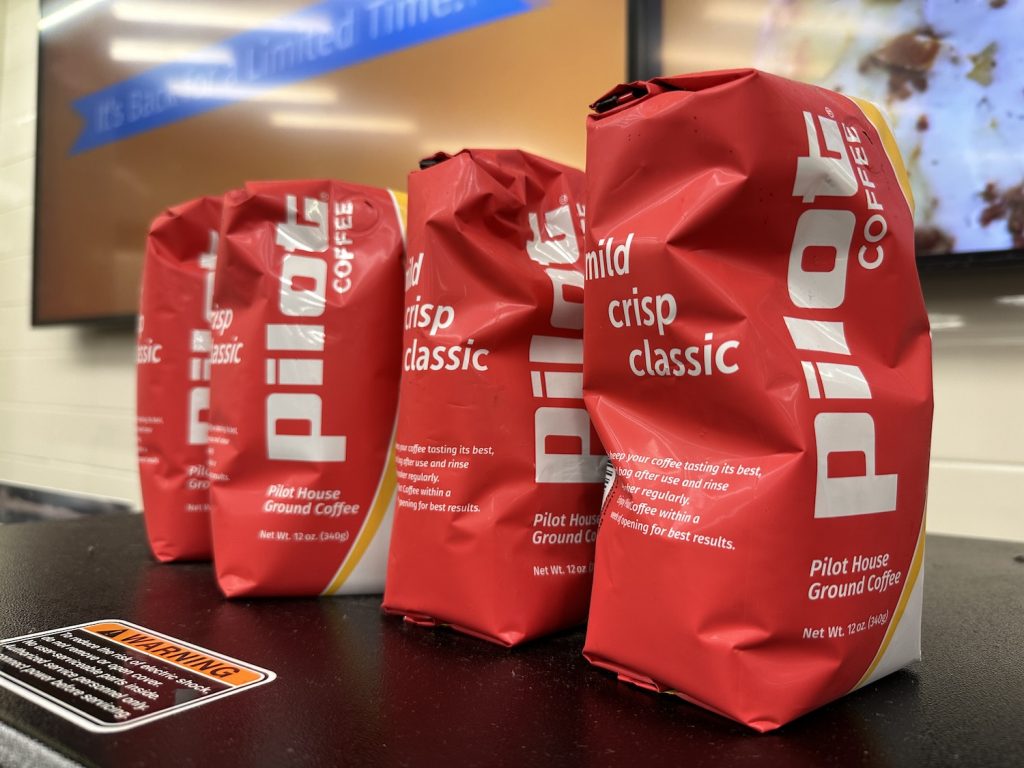 Pilot House ground coffee in a bag