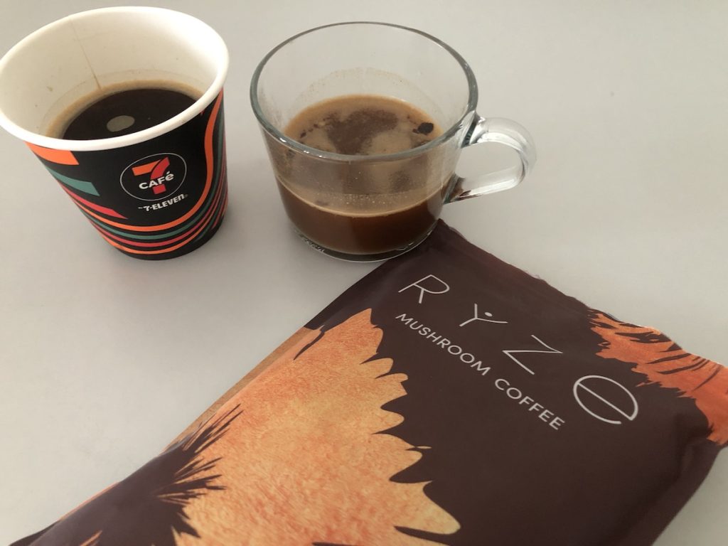 regular coffee and ryze coffee compared