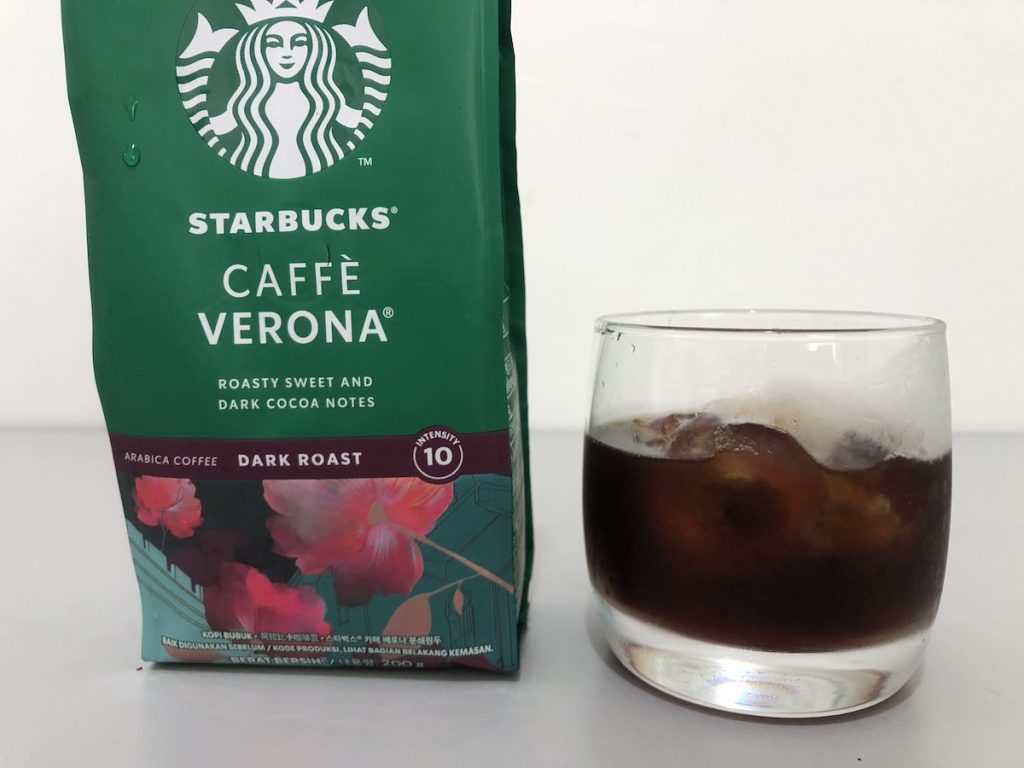 Starbucks Caffe Verona Dark Roast iced coffee