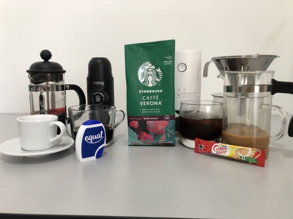 Starbucks caffe verona coffee beans and coffee