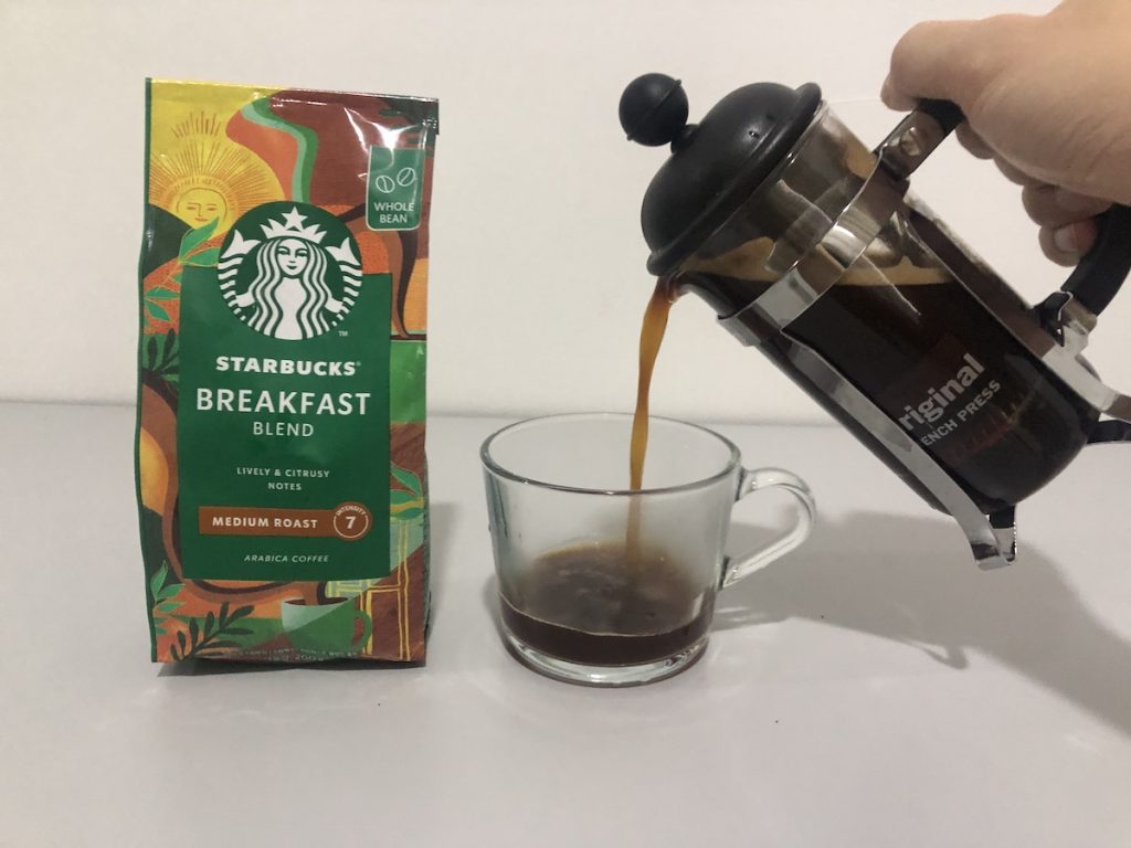 Starbucks Breakfast Blend tested on a french press