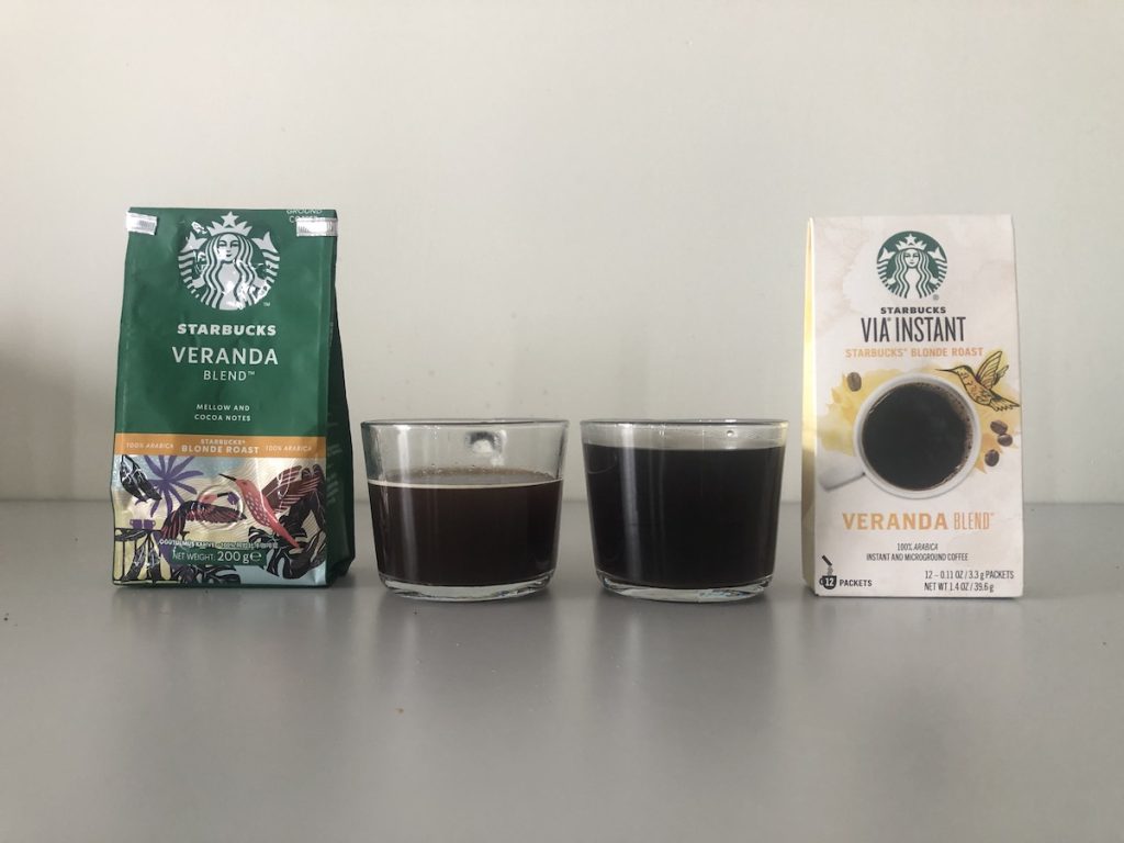 I test tasted Starbucks Veranda Blend ground coffee vs. Instant, My